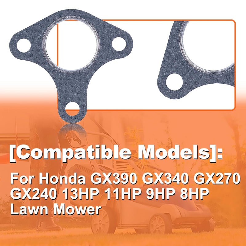 Mtanlo 1 Sets Muffler Exhaust Gasket Bolt for Honda 13HP 11HP 9HP 8HP GX390 GX340 GX270, Muffler Gasket Set, Bolt Exhaust Studs, Muffler Nuts - Image 4